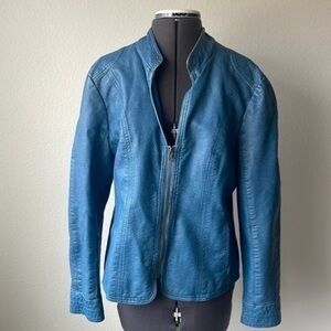 Fantazia jacket size small faux leather women’s bikercore